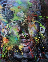 african colors2 - Acryl auf Leinwand 80 x 100 cm