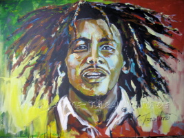 Bob Marley - Acryl auf Leinwand 70 x 100cm