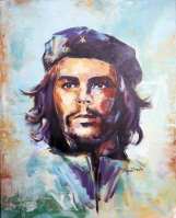 Che Guevara - Acryl auf Leinwand 80 x 100 cm
