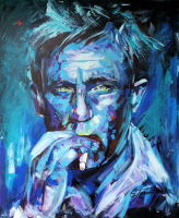 Daniel Craig 007 Acryl auf Leinwand 80 x 100 cm