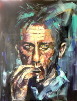 Daniel Craig- Acryl auf Leinwand 80 x 100 cm