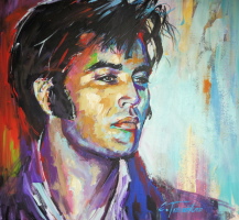 Elvis Aaron Presley - Acryl auf Leinwand 80 x 80 cm
