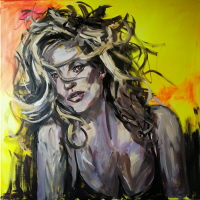 Kate- Acryl auf Leinwand 100 x 100 cm