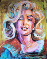 Marilyn 4 - Acryl auf leinwand 80 x 100 cm