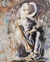 Miles Davis - Acryl auf Leinwand 100 x 120 cm