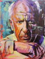 Pablo Picasso - Acryl auf Leinwand 60 x 80 cm
