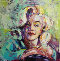 sweet Marilyn - Acryl -Mischtechneik auf Leinwand 100 x 100 cm