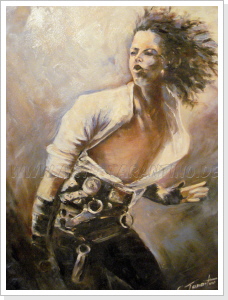 dancing king Michael - Öl auf Leinwand 50 x 70 cm dancing king Michael - Öl auf Leinwand 50 x 70 cm