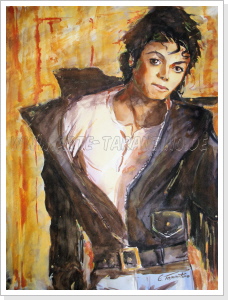 the young Michael- Aquarell 76 x 56 cm