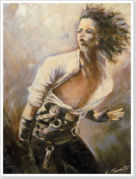 Dancing King Michael - Öl auf Leinwand 80 x 60 cm
