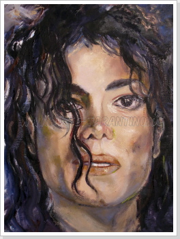 MJ Portrait - Öl auf Leinwand  30 x 40