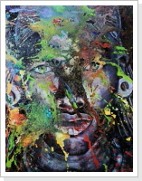 African Colors 2 - Acryl auf Leinwand 80 x 100 cm