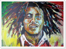 Bob Marley- Acryl auf Leinwand 70 x 100cm