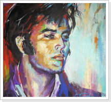 Elvis Aaron Presley - Acryl auf Leinwand 80 x 80 cm