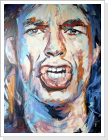 Mick Jagger - Acryl auf Leinwand 80 x 100 cm