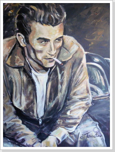 James Dean 2  Acryl auf Leinwand 60 x 80 cm