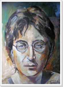 John Lennon  - Acryl 50 x 70 cm
