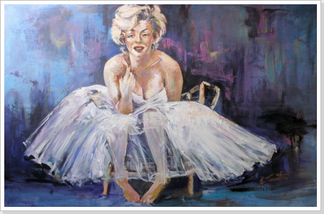 Marilyn M.  - Acryl  70 x 100 cm