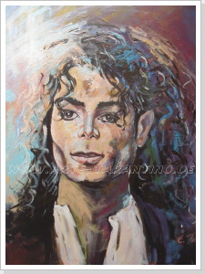 Michael Jackson - Acryl 50 x 70 cm Michael Jackson - Acryl 50 x 70 cm