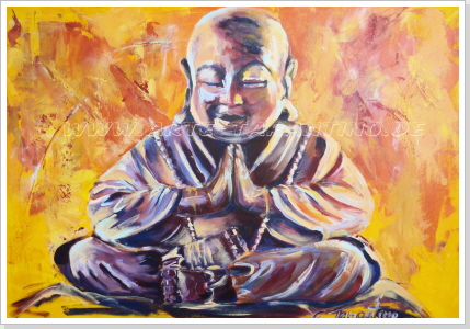 Namaste -  Acryl auf Leinwand 70 x 100 cm