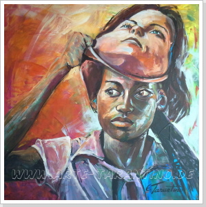 no chance for racism - Acryl auf Leinwand 80 x 80 cm no chance for racism - Acryl auf Leinwand 80 x 80 cm