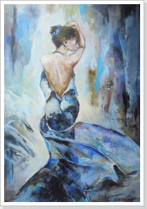 Traum in blau - Acryl 50 x 70 cm Traum in blau - Acryl 50 x 70 cm