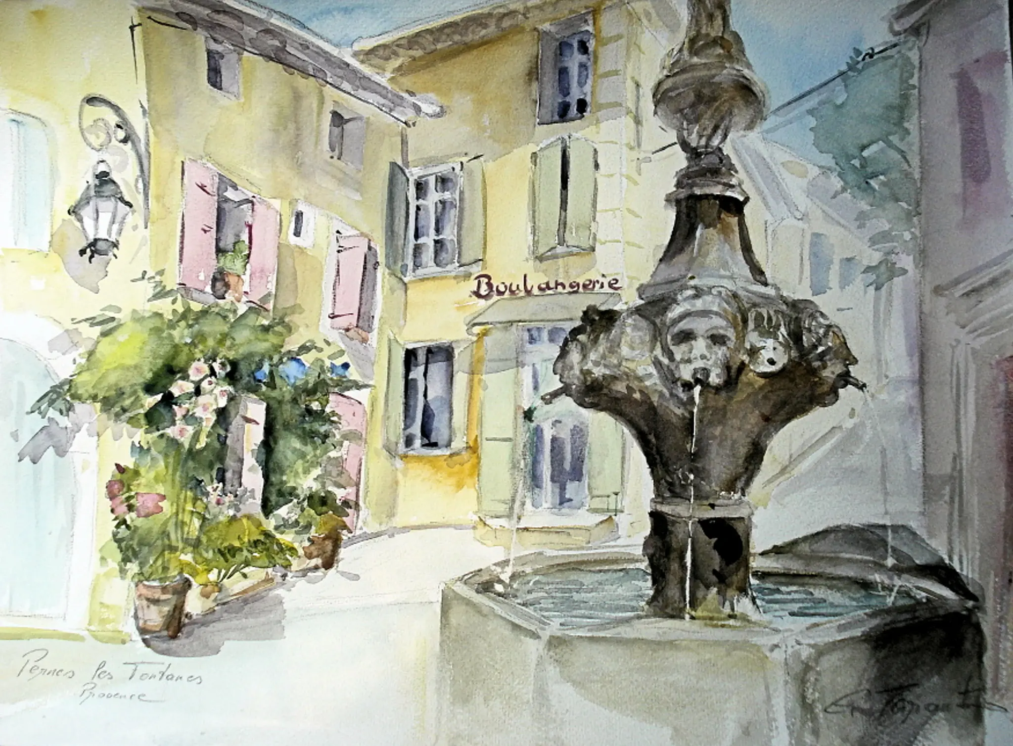 Provence Impression - Aquarell